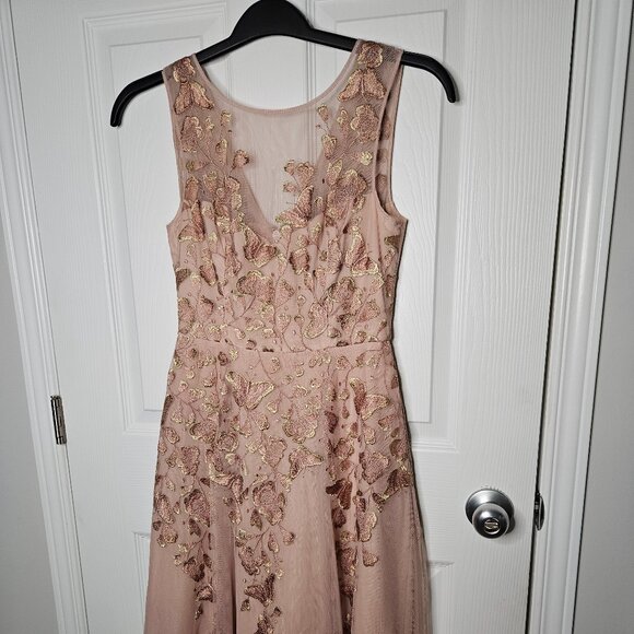 BCBGMAXAZRIA Eugene Butterfly-Embroidered Dress Size 2 - Picture 2 of 16